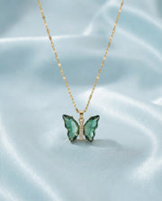 Emerald Flutter Pendant