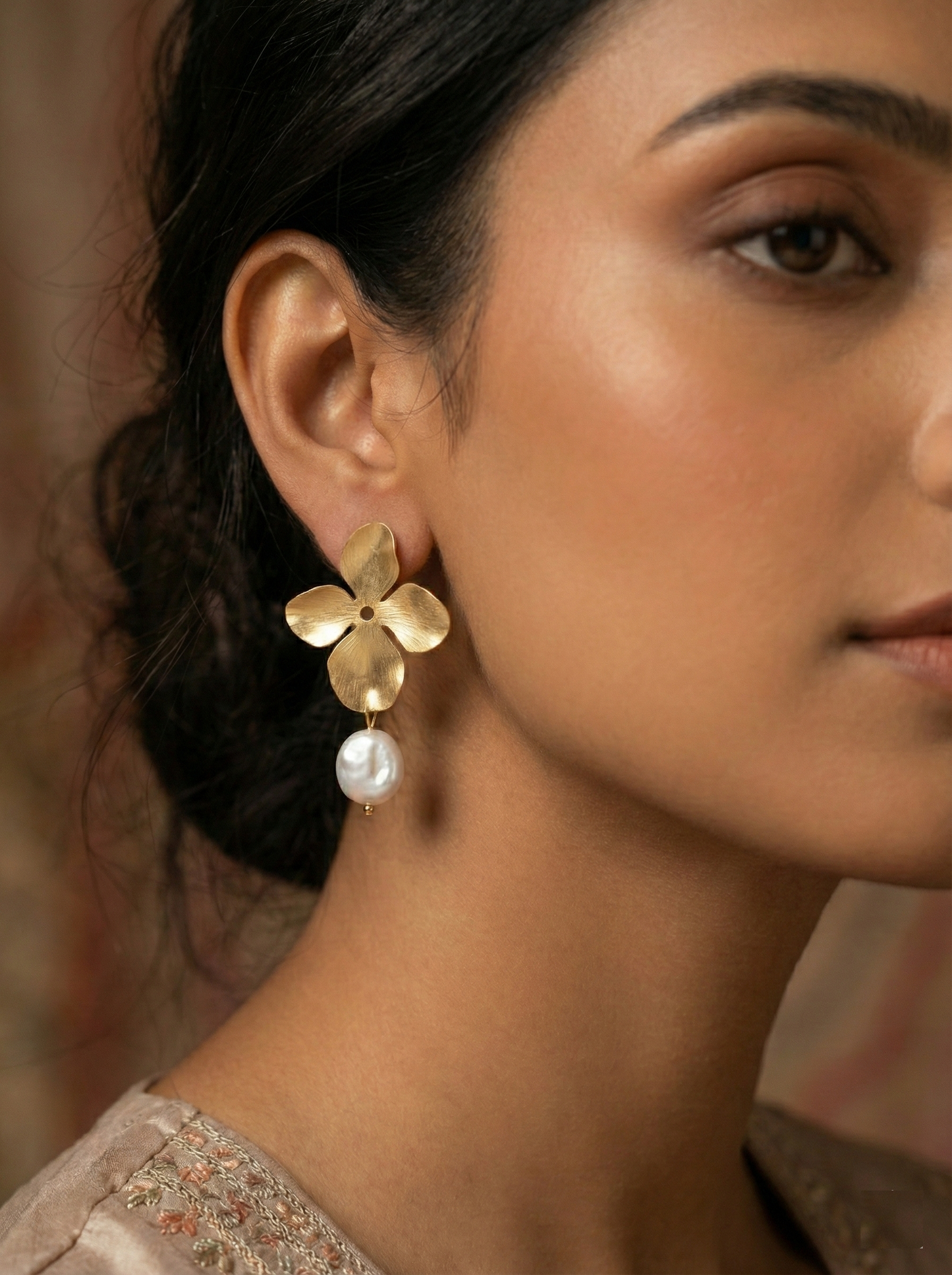 Petal Pearl Radiance Earrings