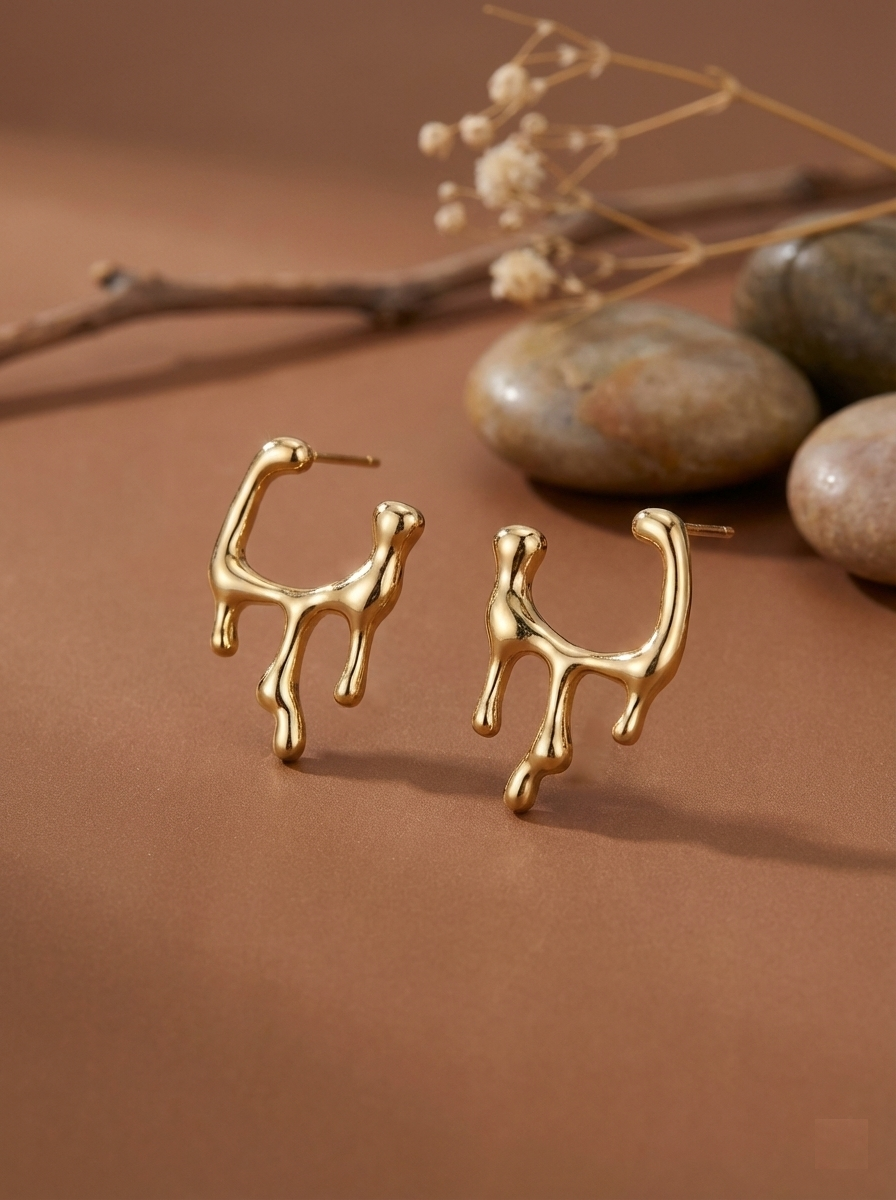 Auric Drip Hoops