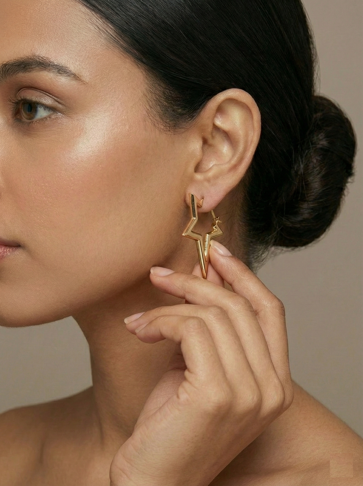 Star Outline Hoops