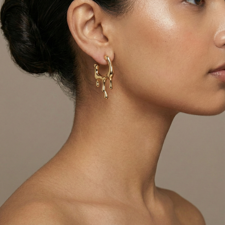 Auric Drip Hoops