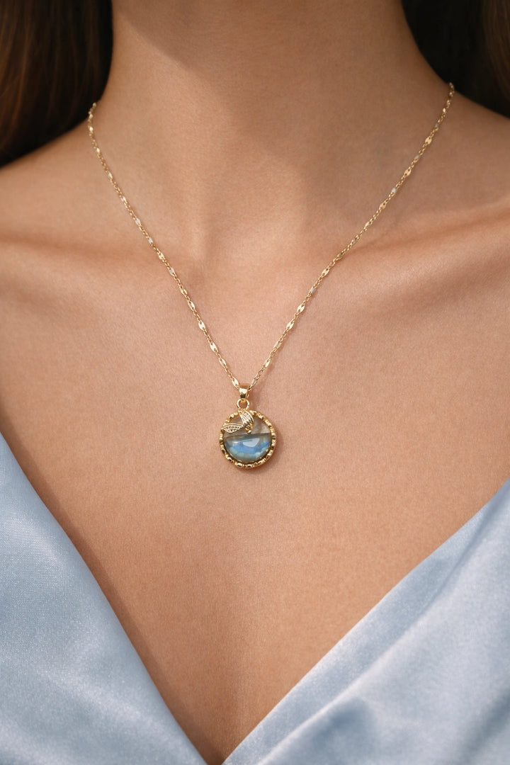 Gold Ocean Heirloom Pendant