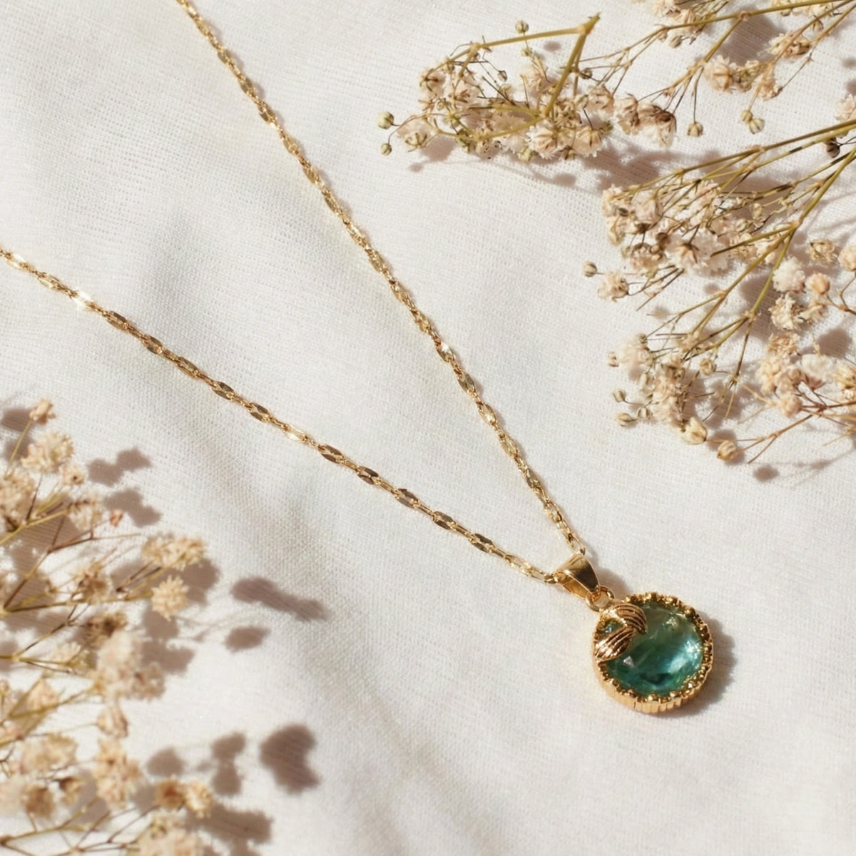 Gold Ocean Heirloom Pendant
