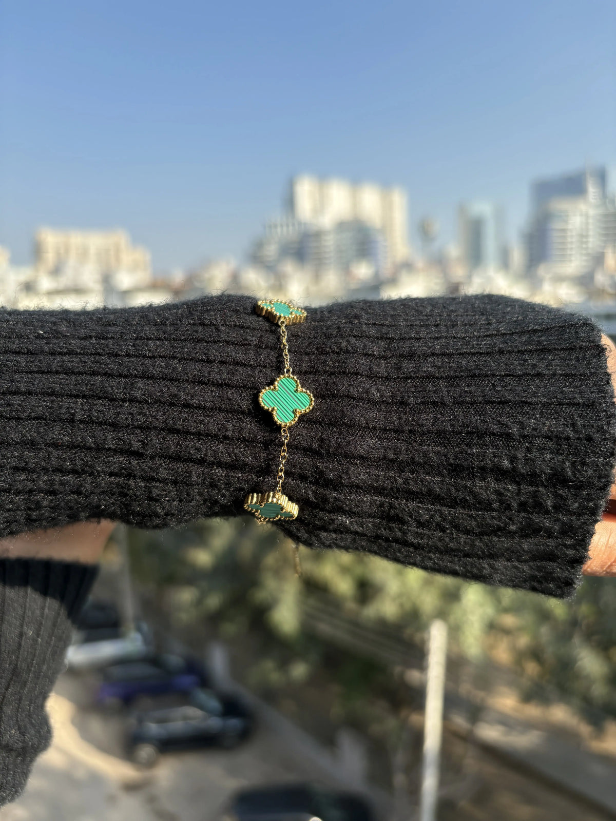 Clover Charm Set – Emerald Green