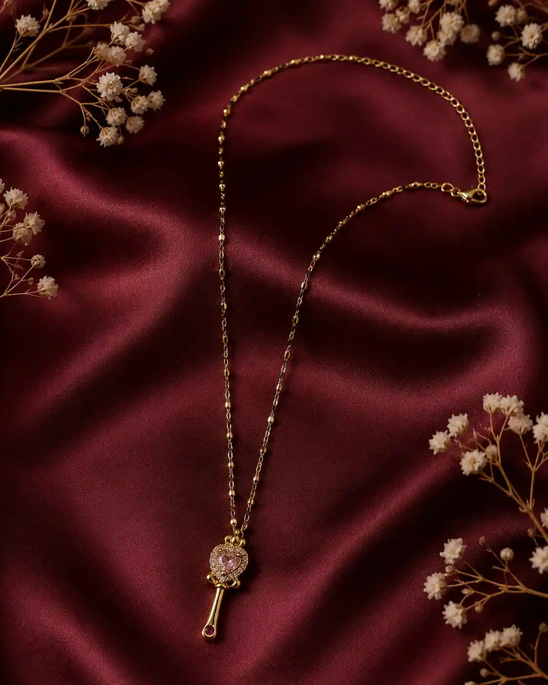 Rosé Key Pendant