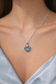 Silver Ocean Heirloom Pendant