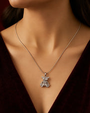 Teddy Luxe Pendant - Crystal Clear