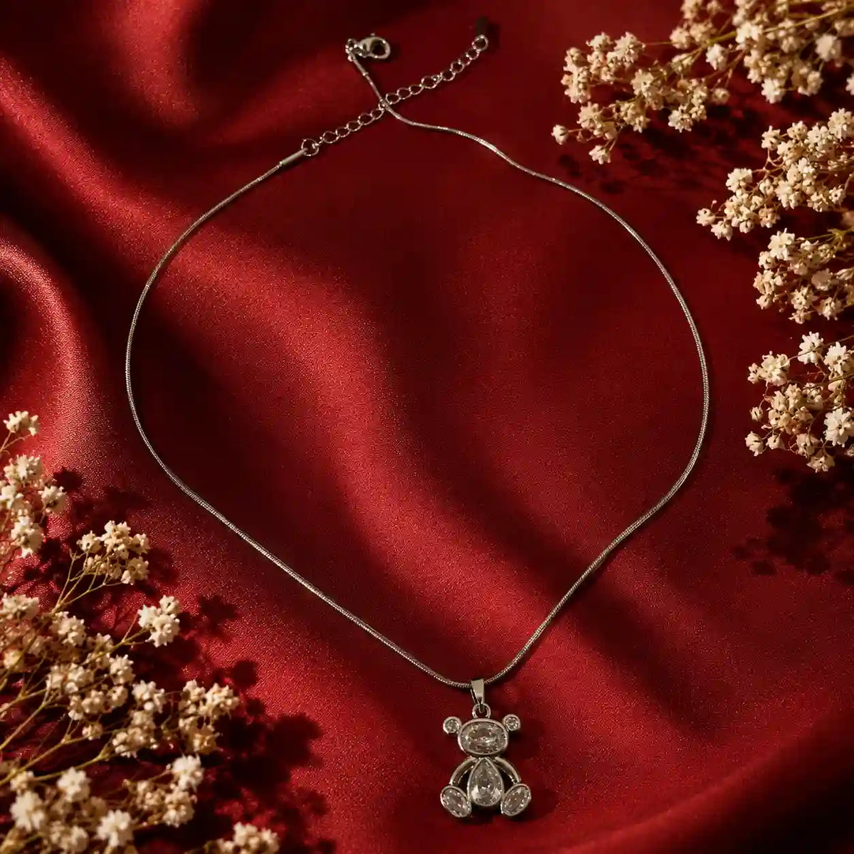 Teddy Luxe Pendant - Crystal Clear